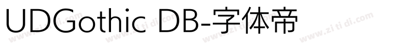 UDGothic DB字体转换